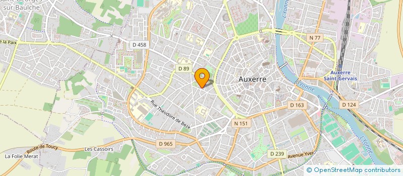 localisation de l'entreprise INDIVISION VERRIERE-MARNAT  AUXERRE