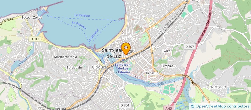 localisation de l'entreprise INDIVISION VIALA FOURNIER  SAINT-JEAN-DE-LUZ