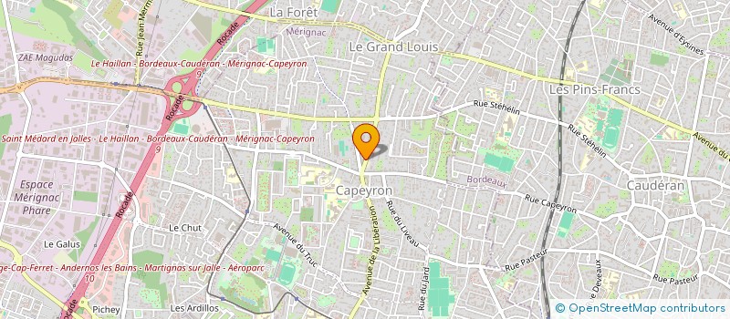 localisation de l'entreprise INDIVISION VIAU / NAIS  MERIGNAC