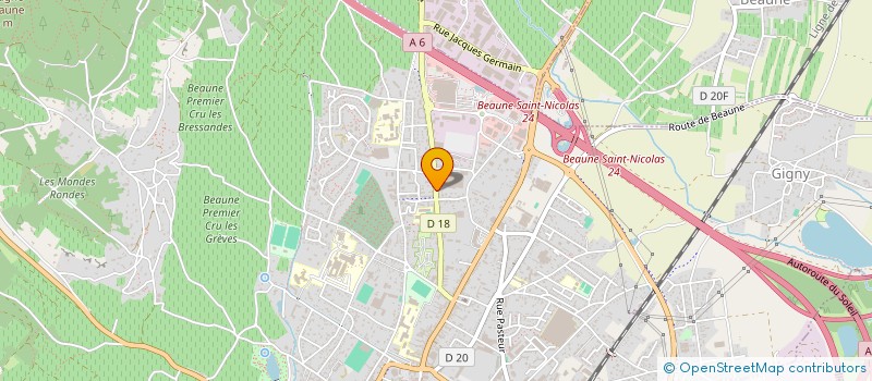 localisation de l'entreprise INDIVISION VIBERT à BEAUNE