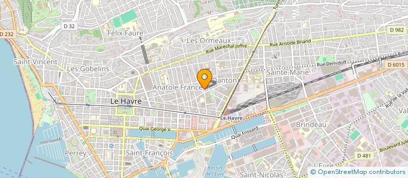 localisation de l'entreprise INDIVISION VICTOR CHEVET  LE HAVRE