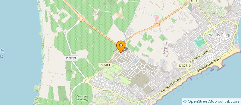 localisation de l'entreprise INDIVISION VIGNERON à SERIGNAN