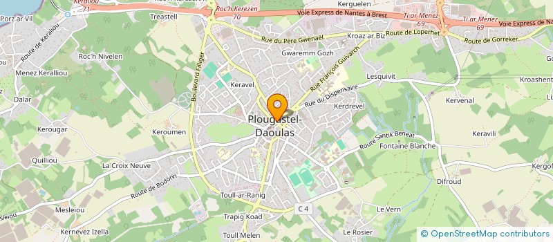 localisation de l'entreprise INDIVISION VIGOUROUX VINCENT  PLOUGASTEL-DAOULAS