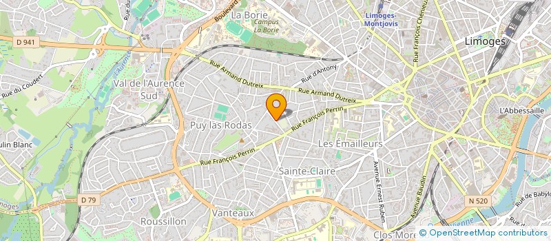 localisation de l'entreprise INDIVISION VILGRAIN PEROCHON à LIMOGES