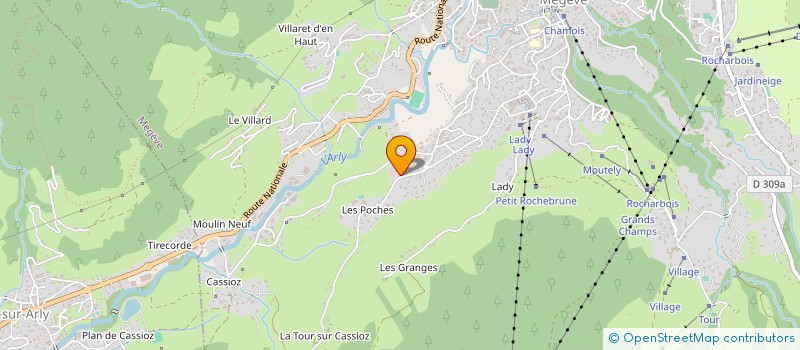 localisation de l'entreprise INDIVISION VILLAUCOURT  MEGEVE