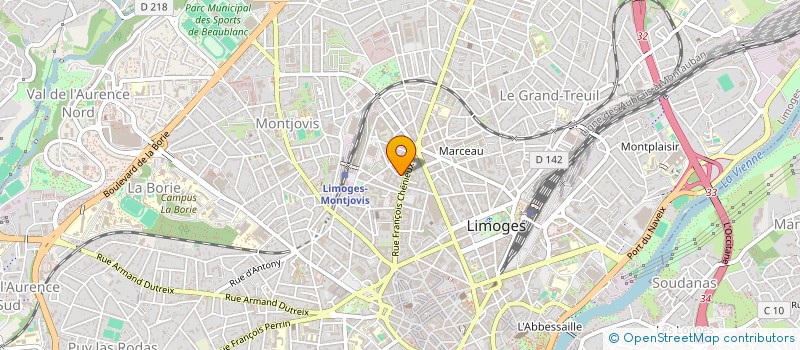 localisation de l'entreprise INDIVISION VILLERET ARTHUR à LIMOGES