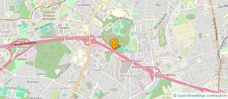 localisation de l'entreprise INDIVISION VINCENT YANN ET AGNES  GRADIGNAN