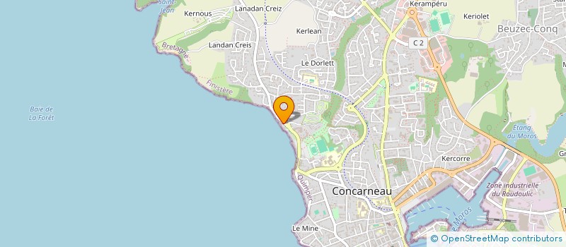 localisation de l'entreprise INDIVISION VIOLANT  CONCARNEAU