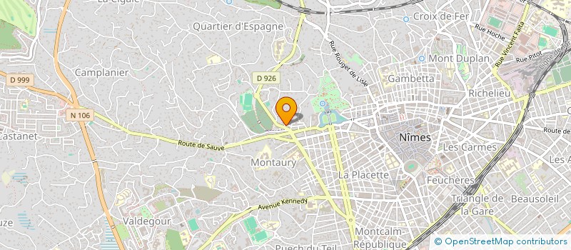 localisation de l'entreprise INDIVISION VIOLET  NIMES