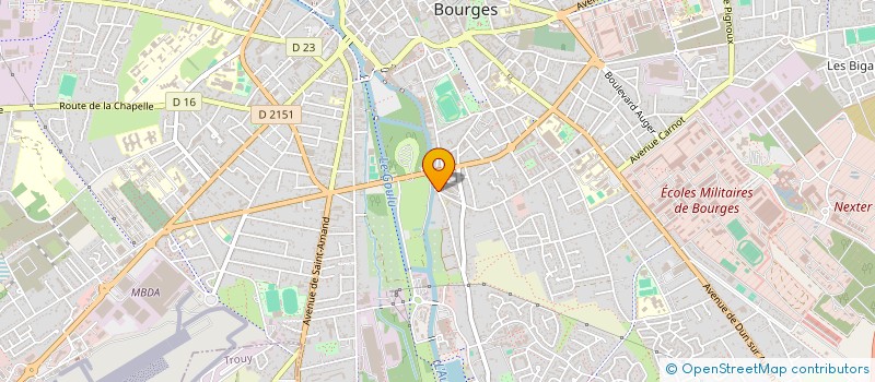 localisation de l'entreprise INDIVISION VIOLLET CHAMONIX  BOURGES