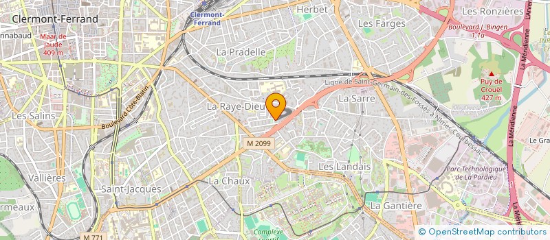 localisation de l'entreprise INDIVISION VIRAT BERNICAL  CLERMONT-FERRAND