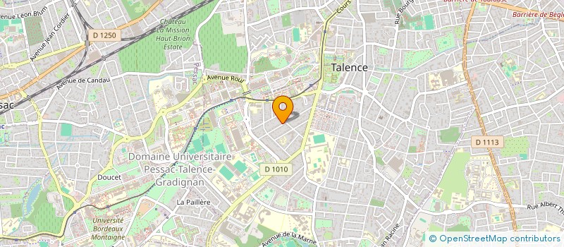 localisation de l'entreprise INDIVISION VIRUEGA  TALENCE