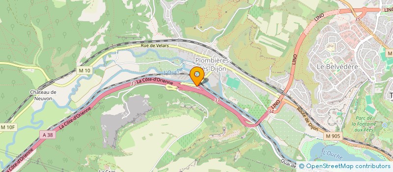 localisation de l'entreprise INDIVISION VIRVAIRE JEANNE  PLOMBIERES-LES-DIJON