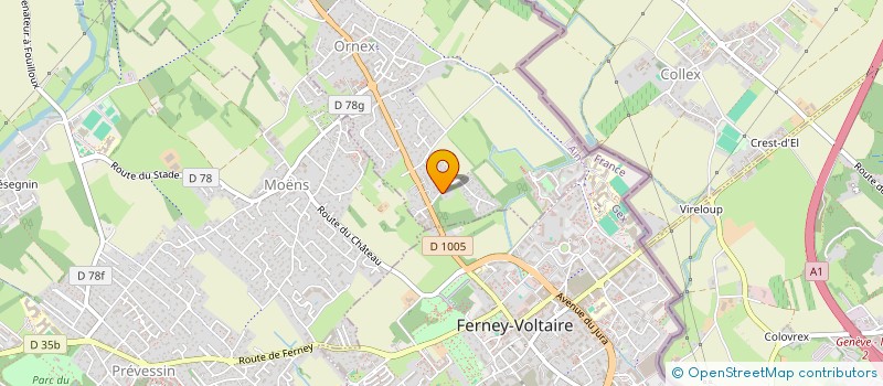 localisation de l'entreprise INDIVISION VITAL DURAND  ORNEX