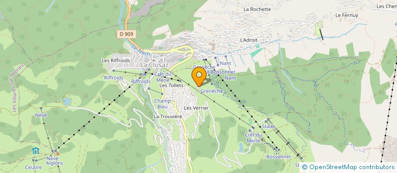 localisation de l'entreprise INDIVISION VITTOZ MAURICE à LA CLUSAZ