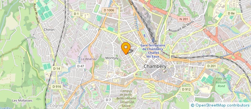 localisation de l'entreprise INDIVISION VITTOZ / VIVIER MERLE REMI ET CHRYSTELLE  CHAMBERY