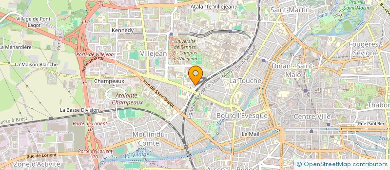 localisation de l'entreprise INDIVISION VIVER - THEVENIN  RENNES