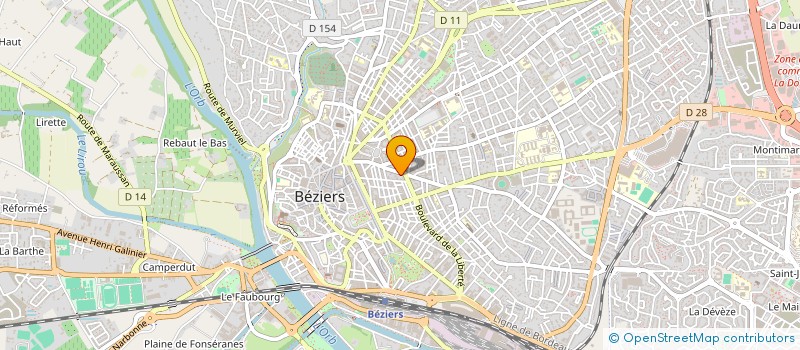 localisation de l'entreprise INDIVISION VOGEL PERALES  BEZIERS