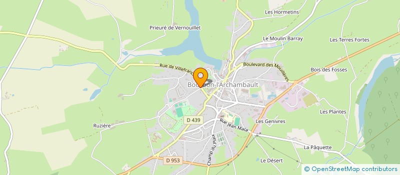 localisation de l'entreprise INDIVISION VOISIN à BOURBON-L'ARCHAMBAULT