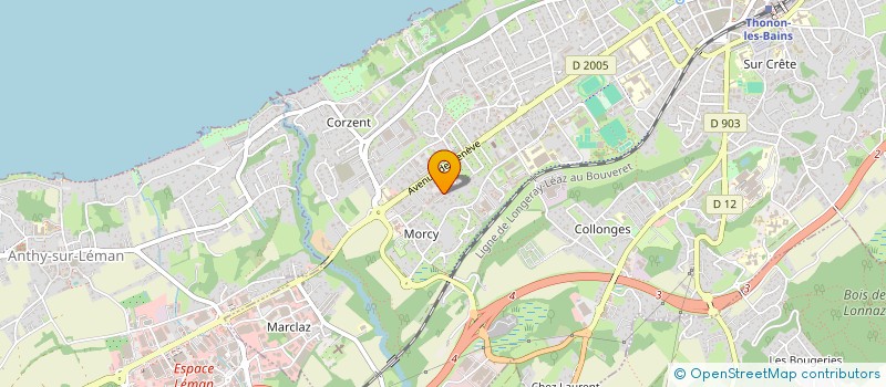 localisation de l'entreprise INDIVISION VUATTOUX - NEYRAUD à THONON-LES-BAINS