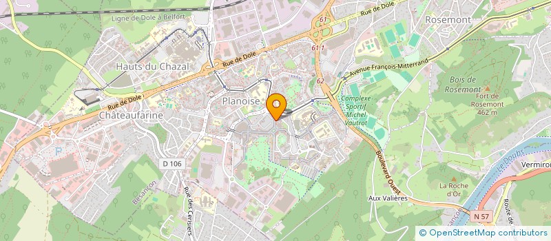 localisation de l'entreprise INDIVISION VUITTENEZ WINTREBERT  BESANCON