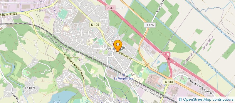 localisation de l'entreprise INDIVISION VVE BLEIN JEAN ET DOMINIQUE  LA VERPILLIERE