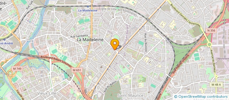 localisation de l'entreprise INDIVISION WANAVERBECQ CHIMOT à LA MADELEINE