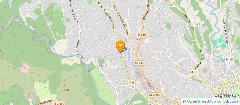 localisation de l'entreprise INDIVISION WARTELLE MOALLA  CAGNES-SUR-MER