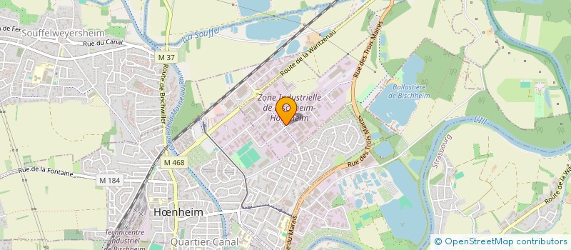 localisation de l'entreprise INDIVISION WENGER  BISCHHEIM