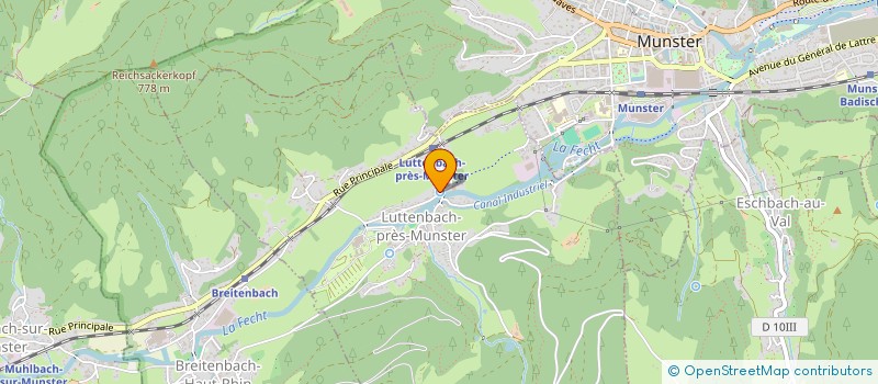 localisation de l'entreprise INDIVISION WERREY-BRAIDA  LUTTENBACH-PRES-MUNSTER