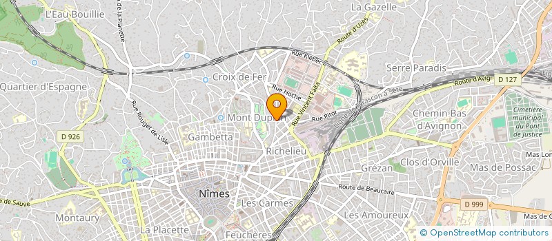 localisation de l'entreprise INDIVISION WILLAERT LAMOINE  NIMES