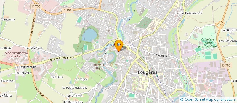 localisation de l'entreprise INDIVISION WILLIOT GUILLOU  FOUGERES