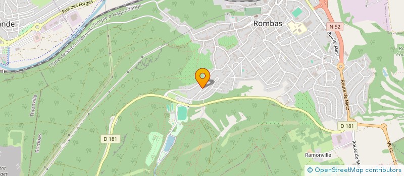 localisation de l'entreprise INDIVISION WOJCIECHOWSKI DALLA TORRE...  ROMBAS