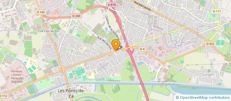 localisation de l'entreprise INDIVISION WYON MARTEAU  LES PONTS-DE-CE