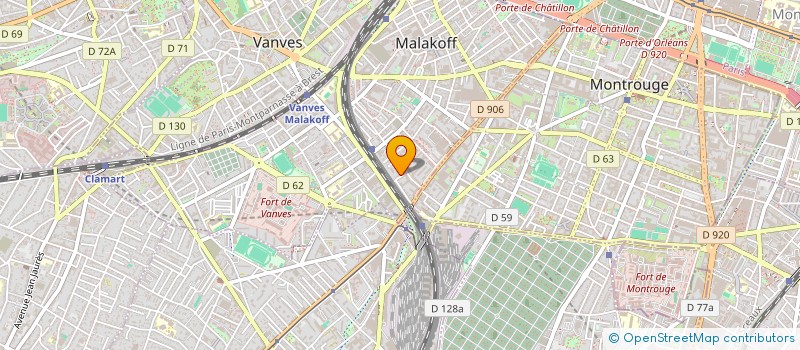 localisation de l'entreprise INDIVISION XAVIER ET FLORENCE DEBACKERE  MALAKOFF