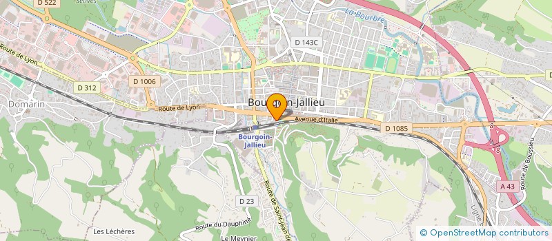 localisation de l'entreprise INDIVISION YILMAZ / MURAT  BOURGOIN-JALLIEU