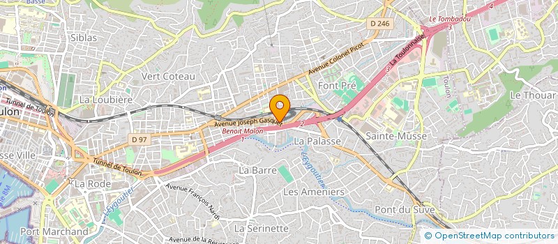 localisation de l'entreprise INDIVISION YOANN NOEL ELISABETH SANGIORGIO  TOULON