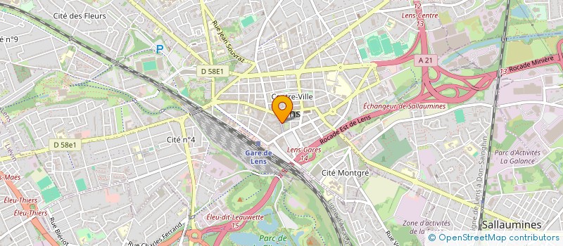 localisation de l'entreprise INDIVISION YOSBERGUE  LENS