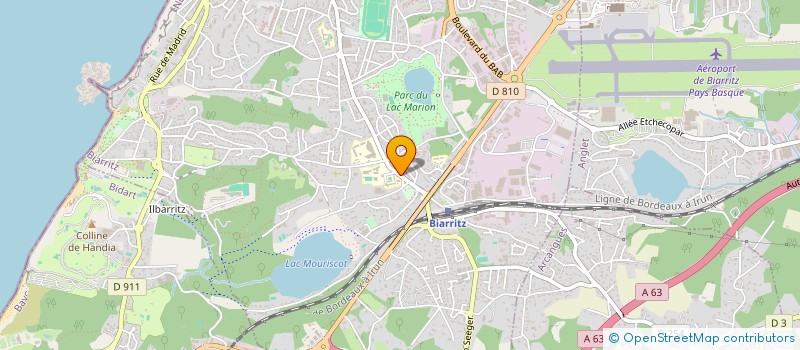 localisation de l'entreprise INDIVISION ZABALETA à BIARRITZ