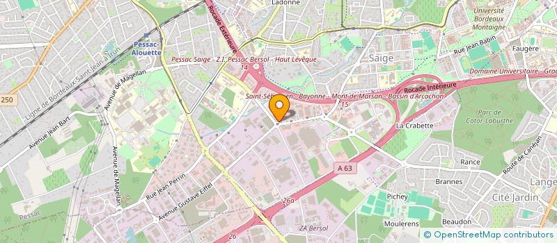 localisation de l'entreprise INDIVISION ZANONI à PESSAC