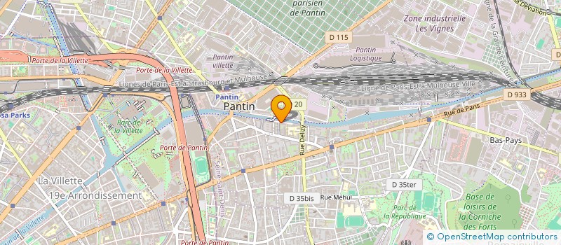 localisation de l'entreprise INDIVISION ZHANG  PANTIN