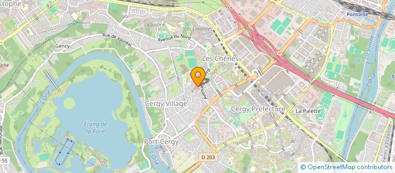 localisation de l'entreprise INDIVISION ZHANG CHEN  CERGY