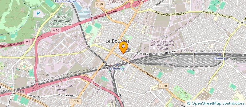 localisation de l'entreprise INDIVISION ZHENG  LE BOURGET