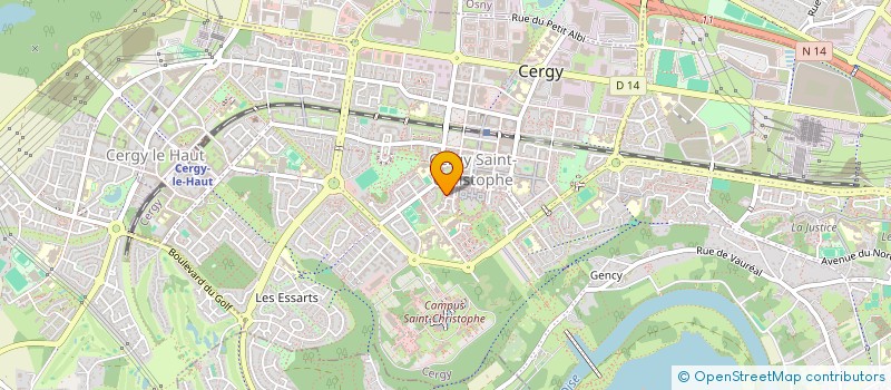 localisation de l'entreprise INDIVISION ZIER CHARLIER  CERGY