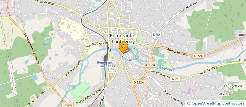 localisation de l'entreprise INDIVISION ZONCA SOMMIER  ROMORANTIN-LANTHENAY