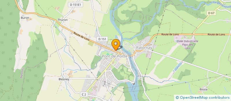 localisation de l'entreprise INDIVISIONPOIRIER  CLAIRVAUX-LES-LACS