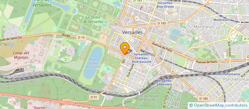 localisation de l'entreprise INDIVISISION FABER à VERSAILLES