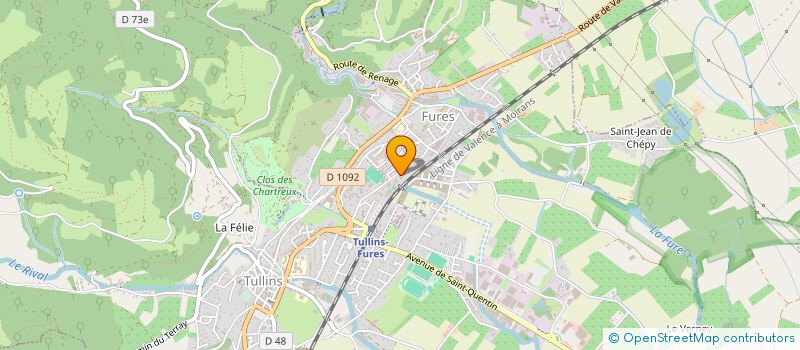 localisation de l'entreprise INDIVISON GLENAT  TULLINS