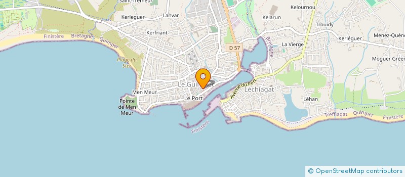 localisation de l'entreprise INDIVISON GUEGUEN RAOULT  GUILVINEC