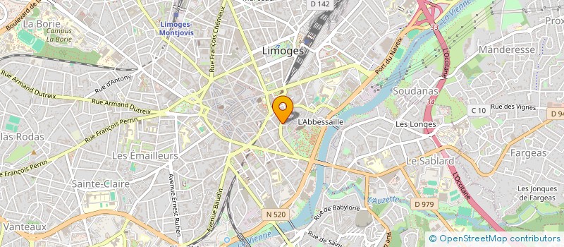 localisation de l'entreprise INDIVISON LAGORCE à LIMOGES